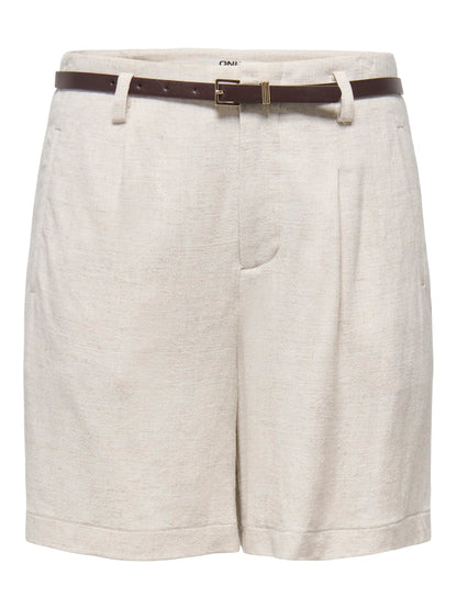 Short misto lino cintura