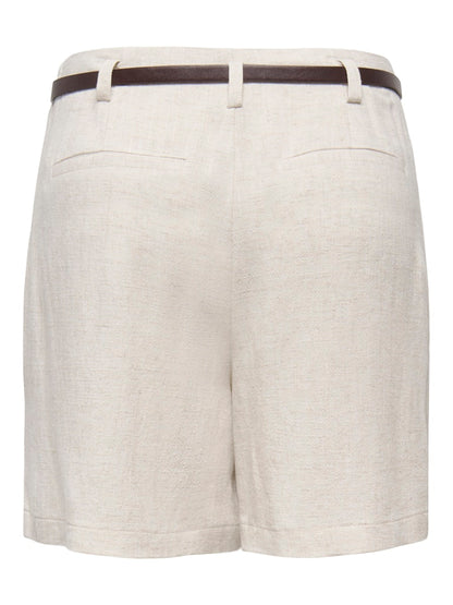 Short misto lino cintura