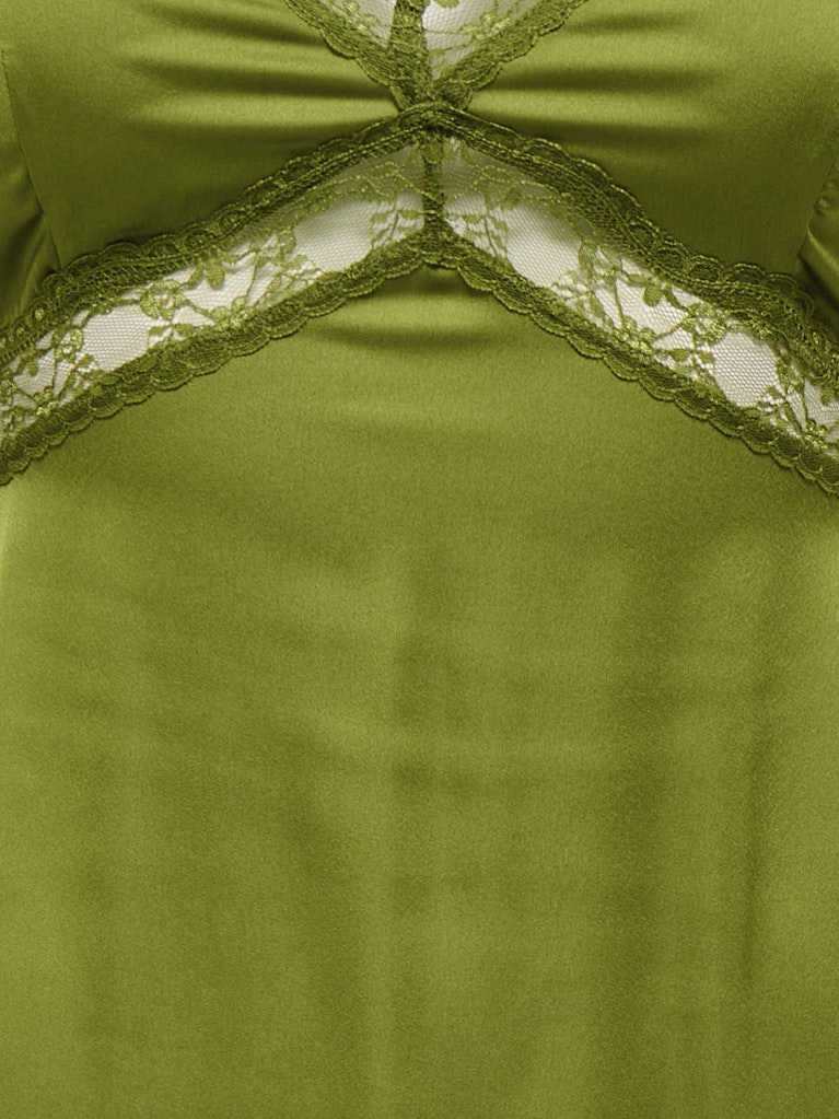 Abito lungo inserti pizzo
