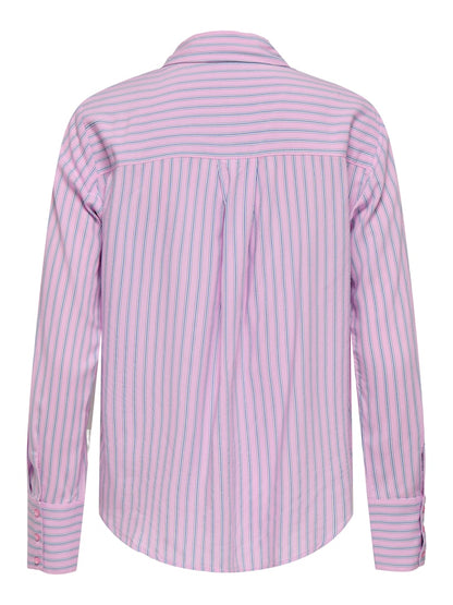 Camicia rigata collo uomo