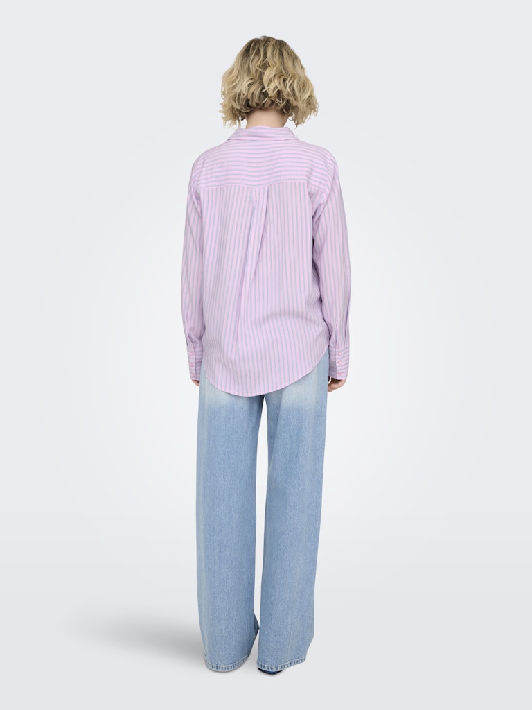 Camicia rigata collo uomo