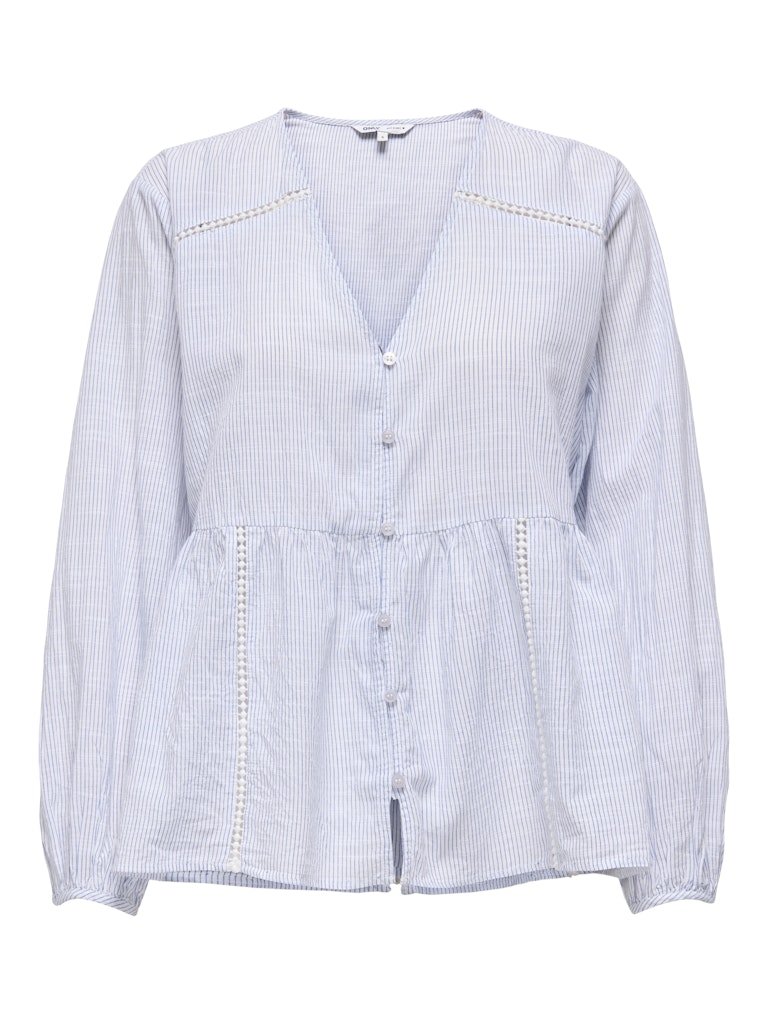 Camicia scollo V balza