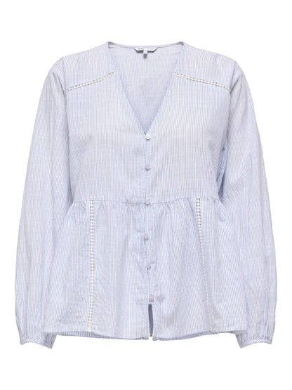 Camicia scollo V balza