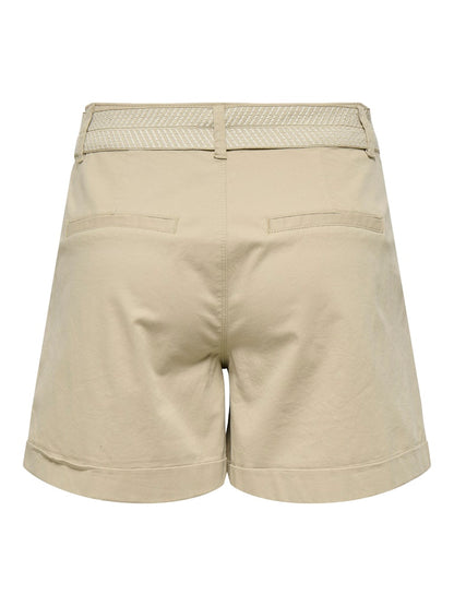 Short cintura tessuto