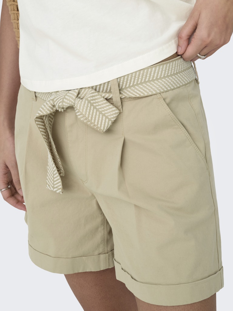 Short cintura tessuto