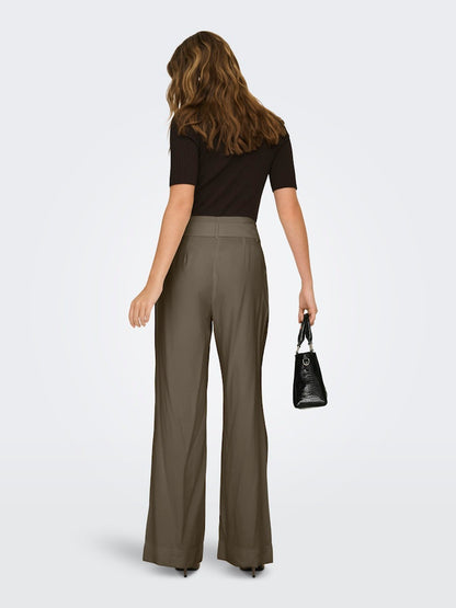 Pantaloni wide cintura