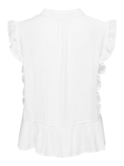 Camicia smanicata ricamata