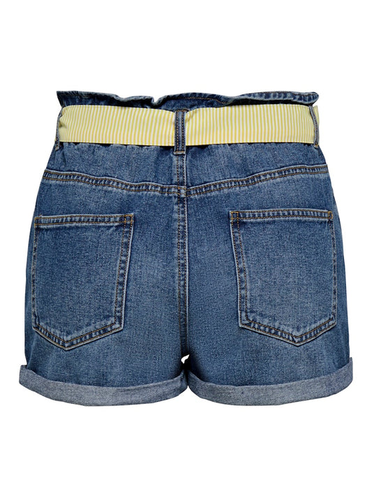 Short denim cintura fiocco