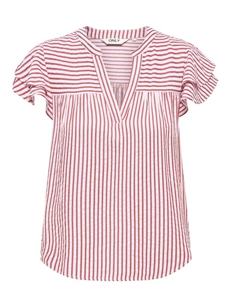 Camicia rigata maniche aletta