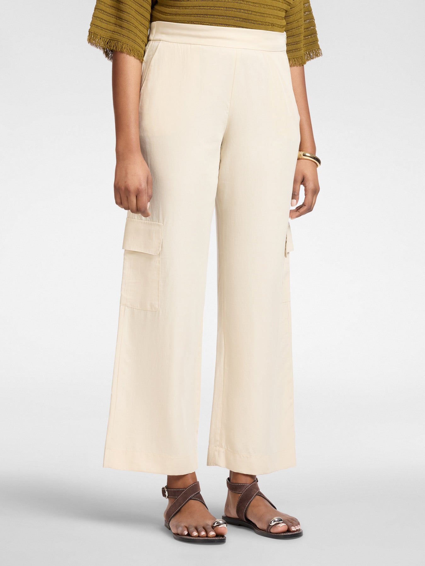 Pantaloni cargo tencel