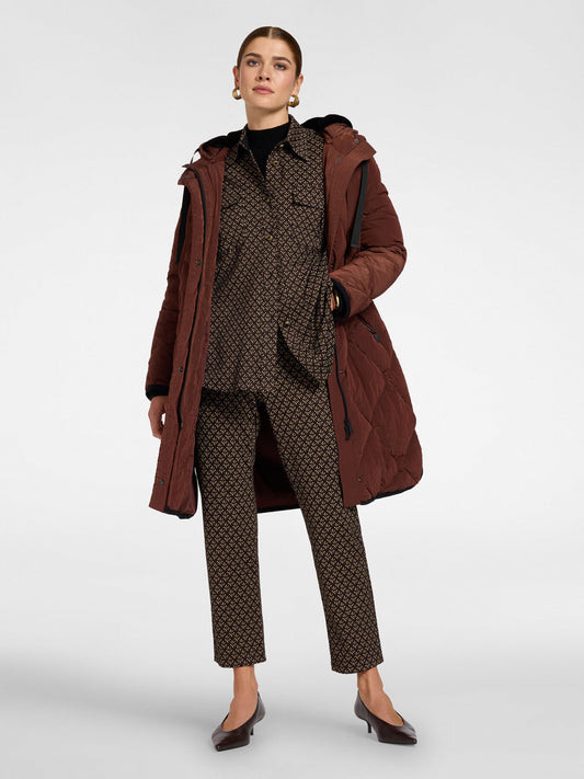 Pantaloni jaquard stretch