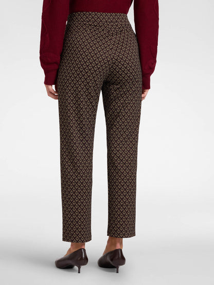 Pantaloni jaquard stretch