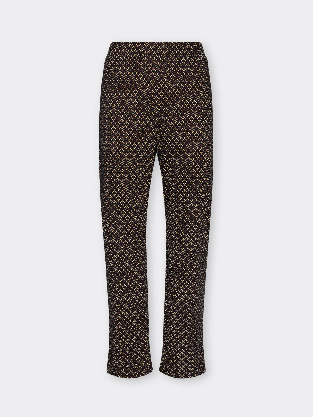 Pantaloni jaquard stretch