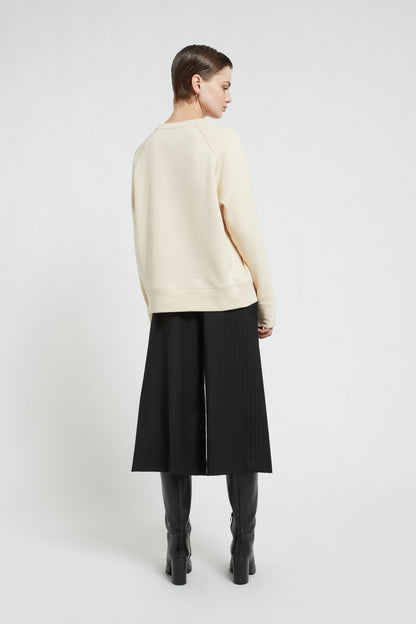 Gonna pantalone gessata