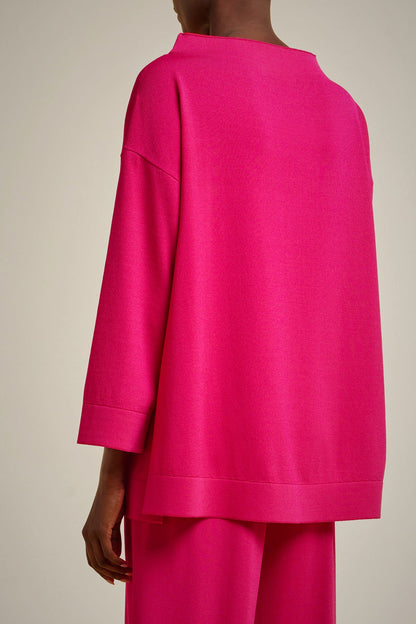 Maglia scollo barca bicolore