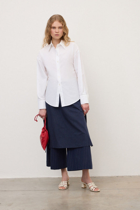 Pantaloni gessati pannello