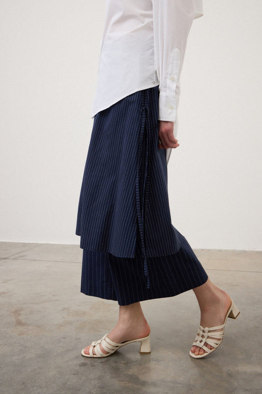 Pantaloni gessati pannello