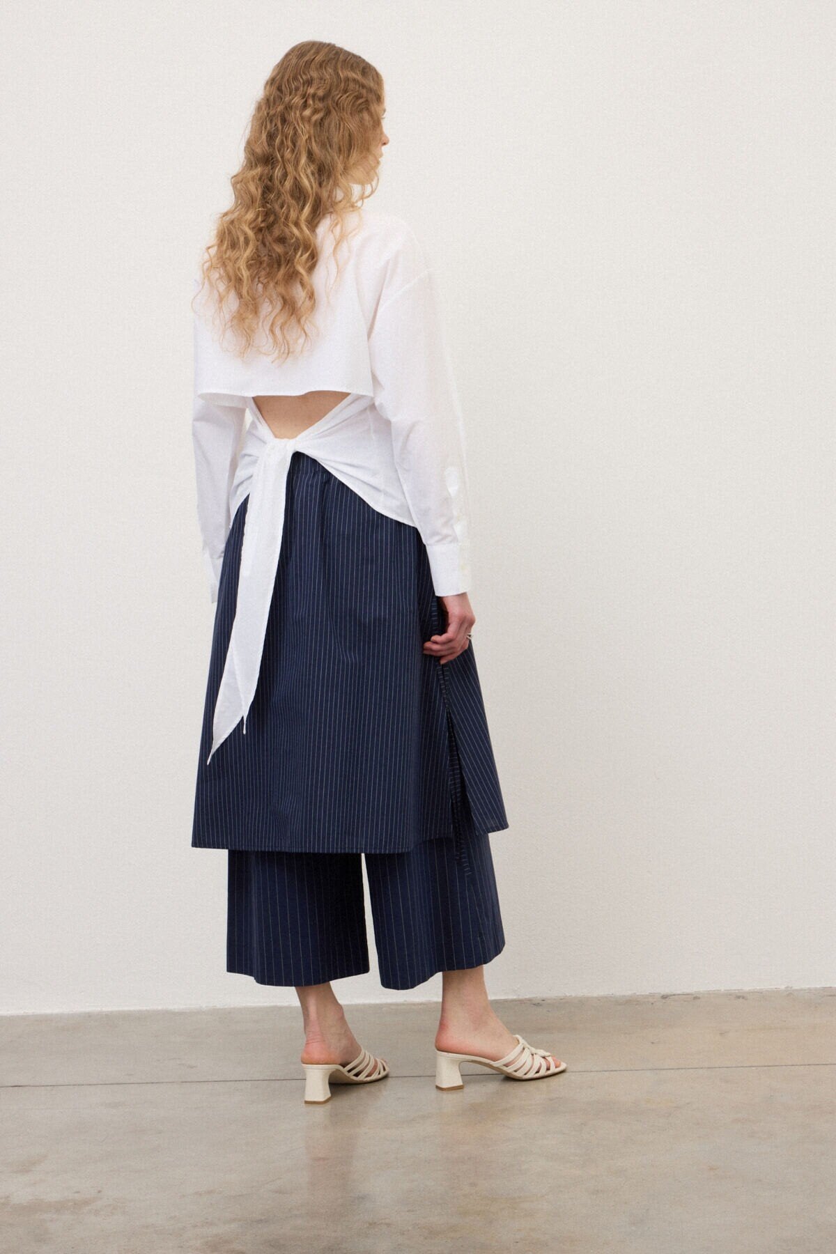 Pantaloni gessati pannello