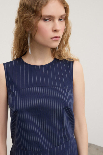 Camicia smanicata gessata