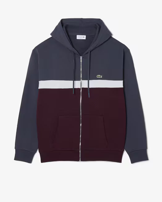 Felpa zip tre colori
