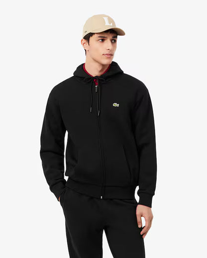 Felpa zip cappuccio