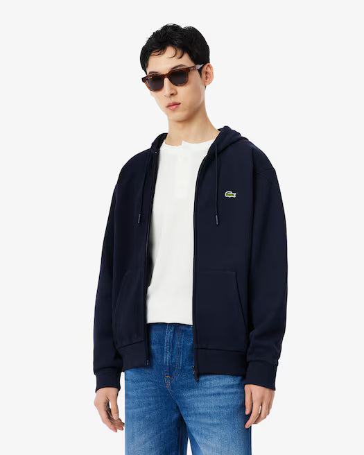 Felpa zip cappuccio