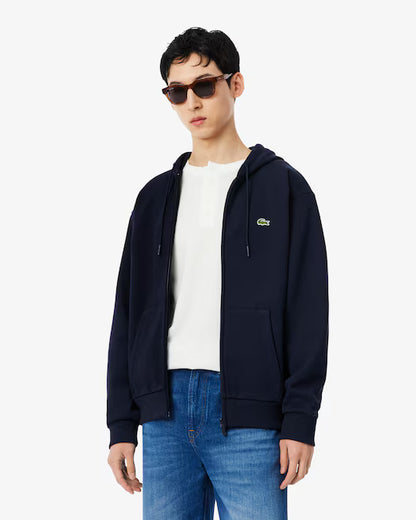 Felpa zip cappuccio