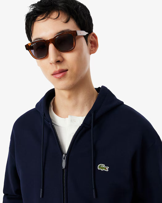 Felpa zip cappuccio