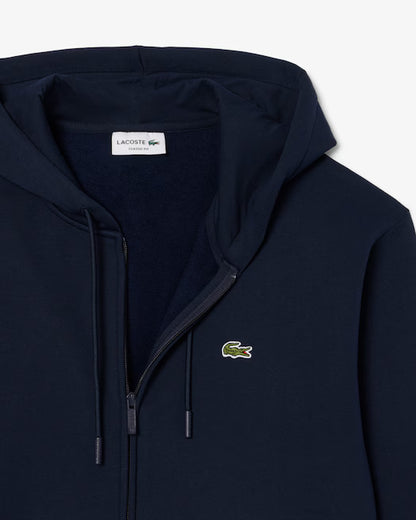 Felpa zip cappuccio