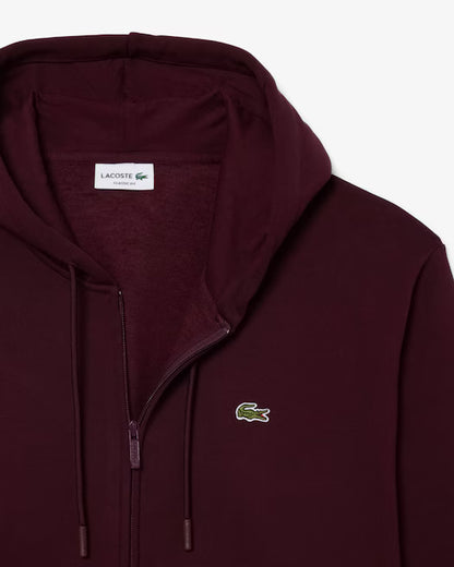 Felpa zip cappuccio