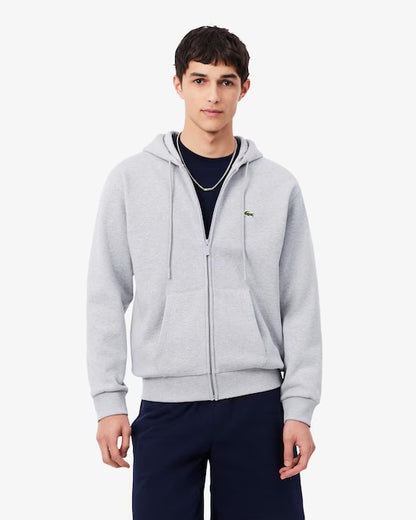 Felpa zip cappuccio