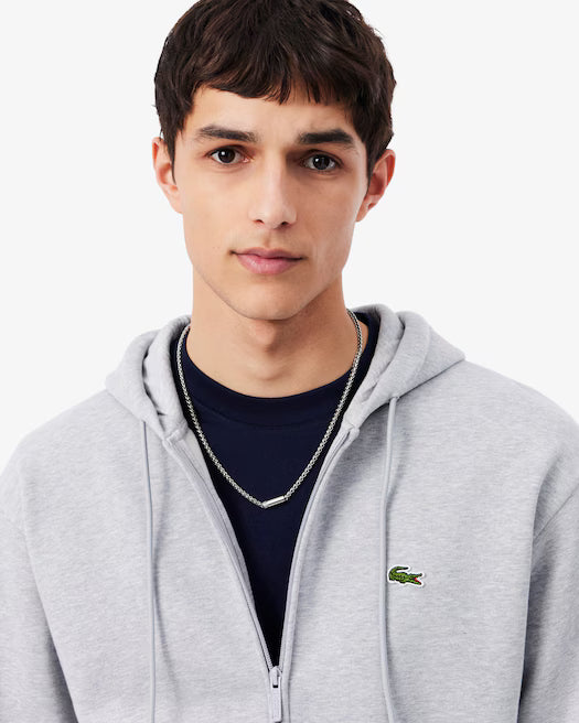 Felpa zip cappuccio