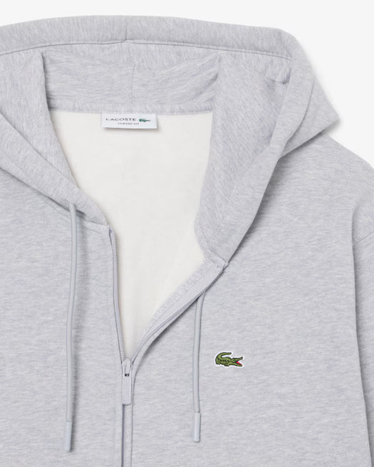 Felpa zip cappuccio