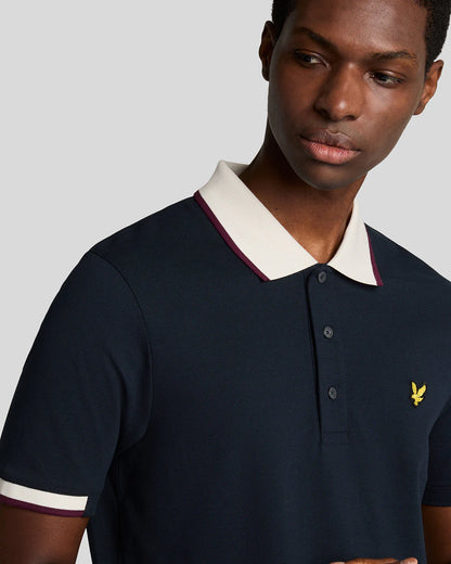 Polo collo contrasto