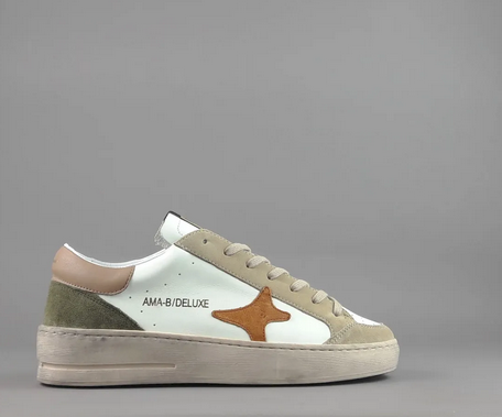 Scarpe pelle tre colori