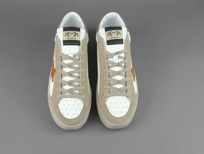 Scarpe pelle tre colori