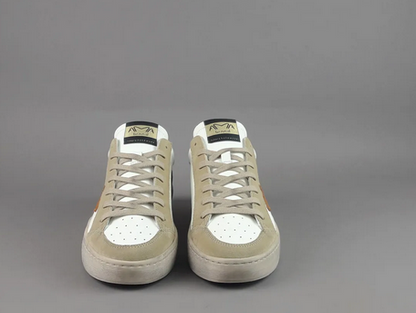 Scarpe pelle tre colori