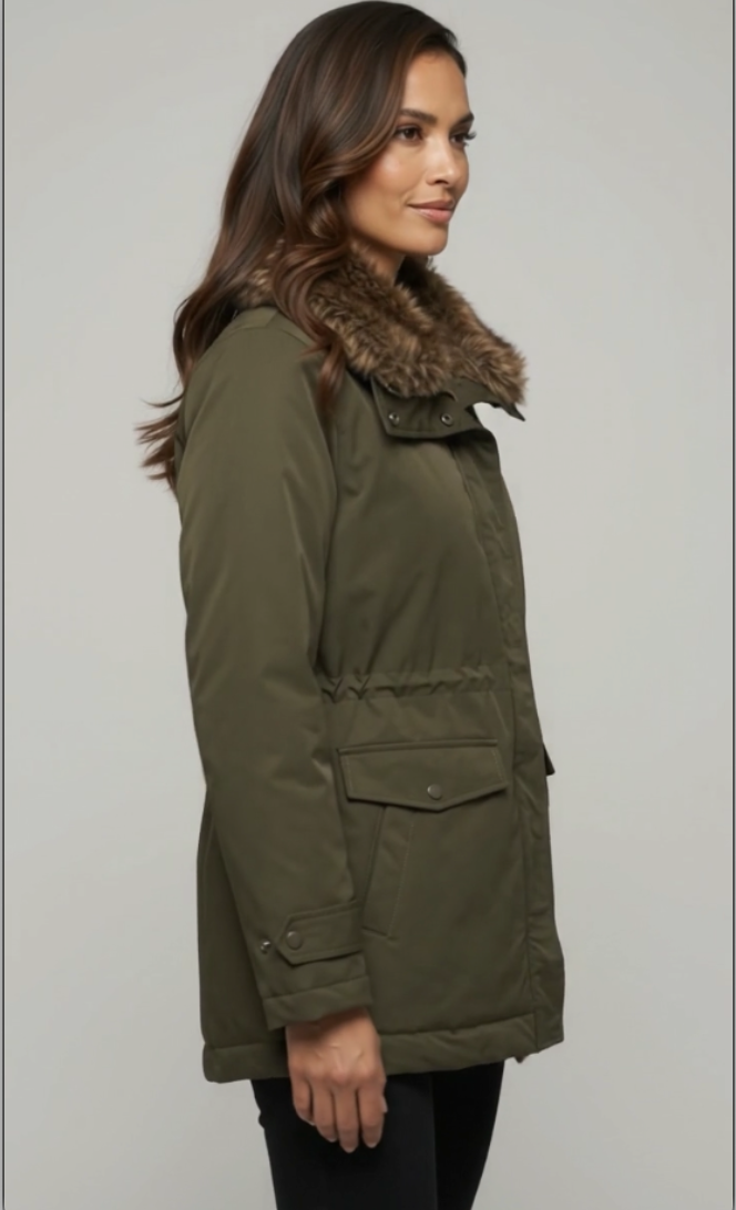 Parka collo pelo