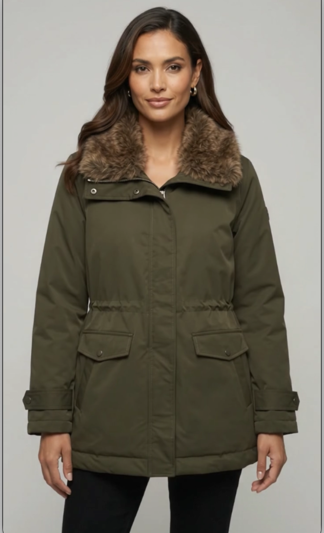 Parka collo pelo