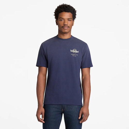 T-shirt Sunfaded back tree