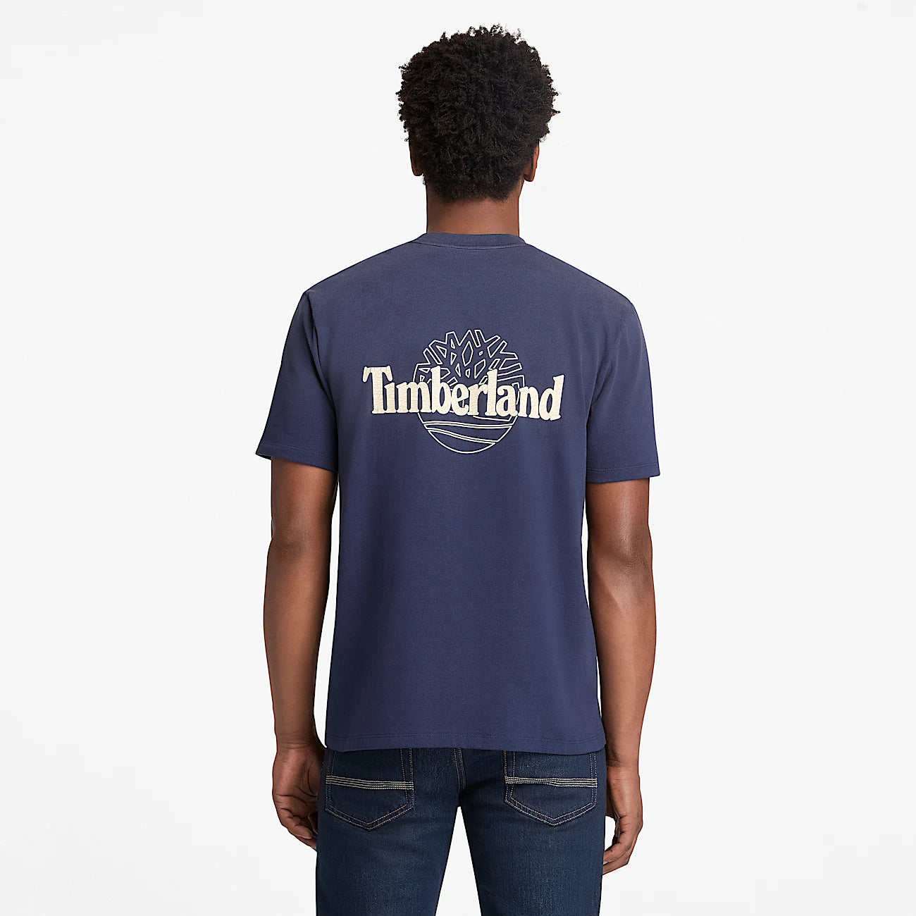 T-shirt Sunfaded back tree