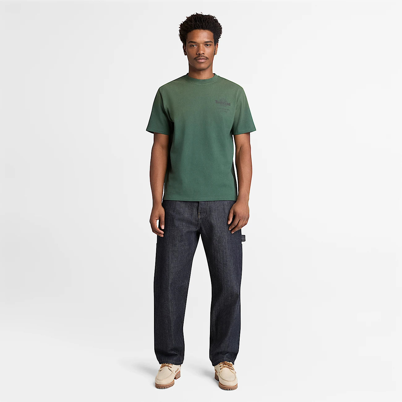 T-shirt Sunfaded back tree