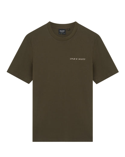 T-shirt scritta ricamata