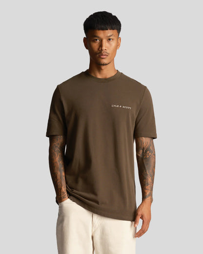 T-shirt scritta ricamata