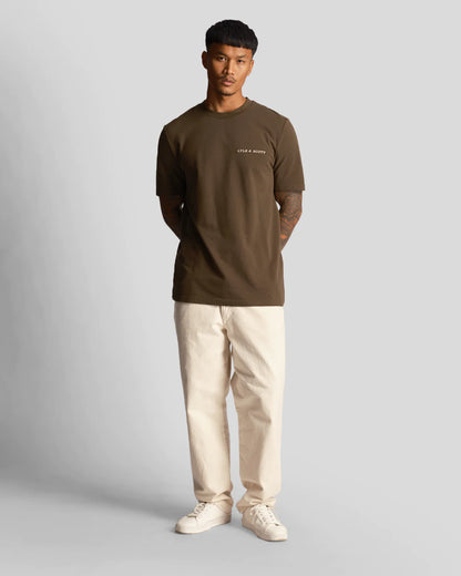 T-shirt scritta ricamata