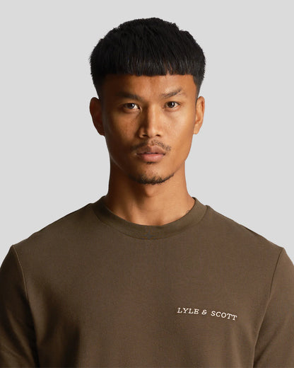 T-shirt scritta ricamata