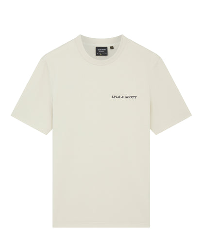 T-shirt scritta ricamata