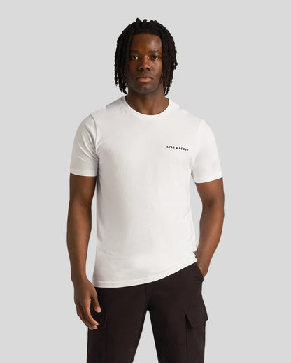 T-shirt scritta ricamata