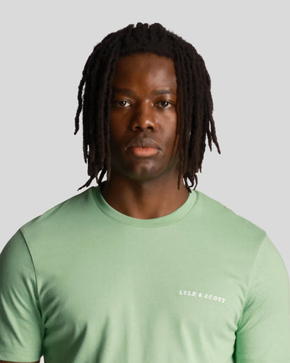 T-shirt scritta ricamata