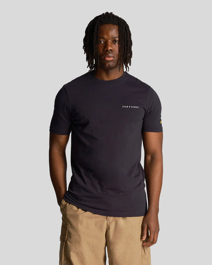 T-shirt scritta ricamata